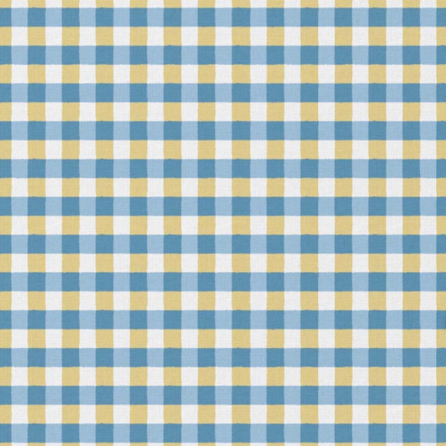 tafelkleed BB ruit blauw/geel