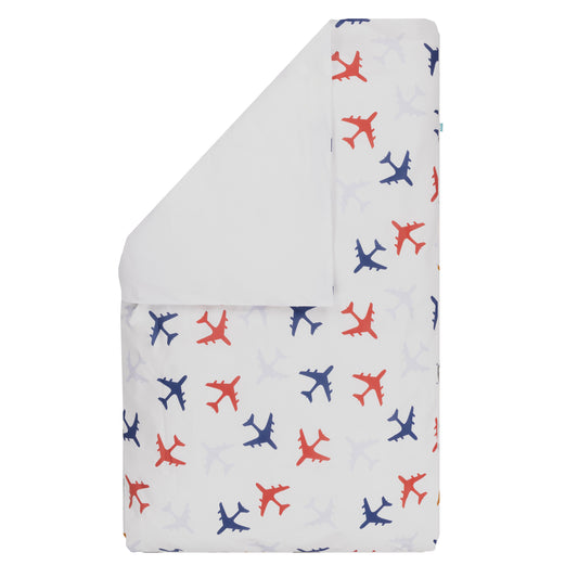 dekbedovertrek Planes blauw