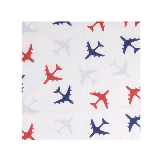 stof Planes blauw per meter