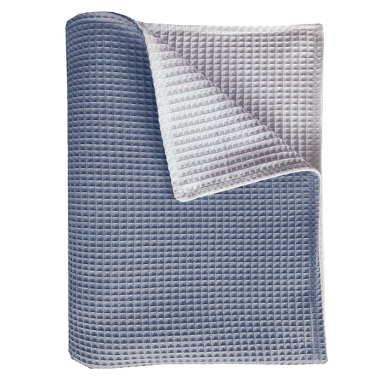deken Pique wafel dusty/wit