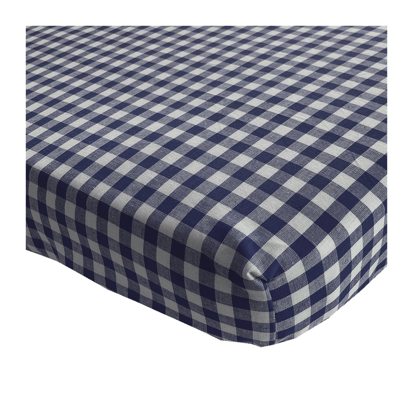 hoeslaken BB 1cm ruit marine