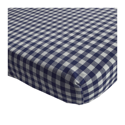 hoeslaken BB 1cm ruit marine