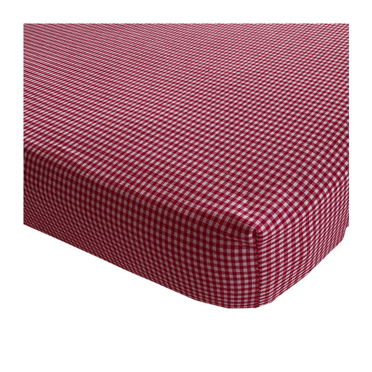 hoeslaken BB 2mm ruit rood