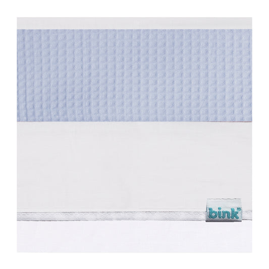 laken Pique wafel softblue