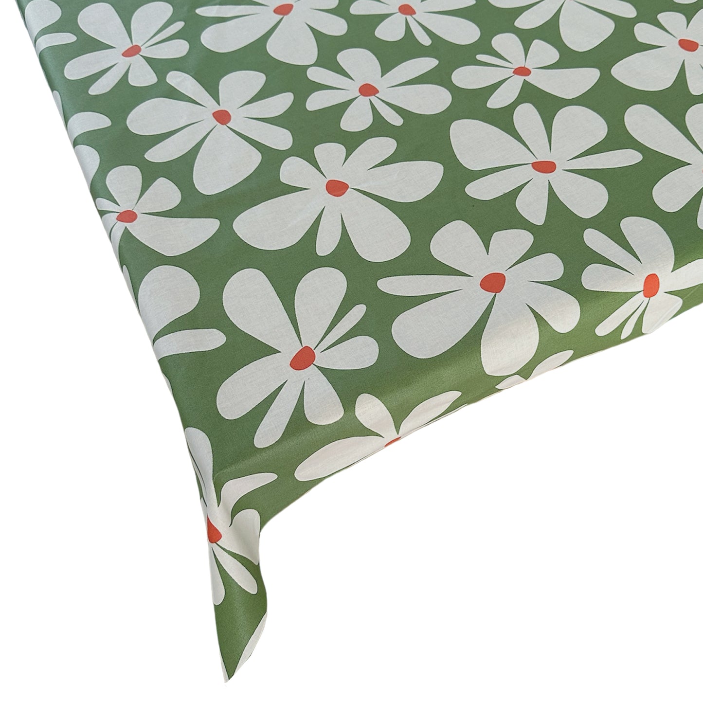 tafelkleed Flower groen