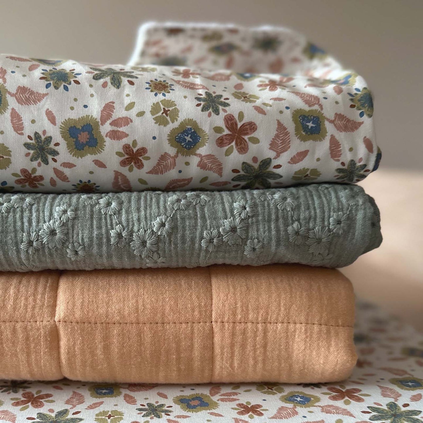 Hydrofieldoek Esmee ecru XL - Swaddle - 120x120 cm